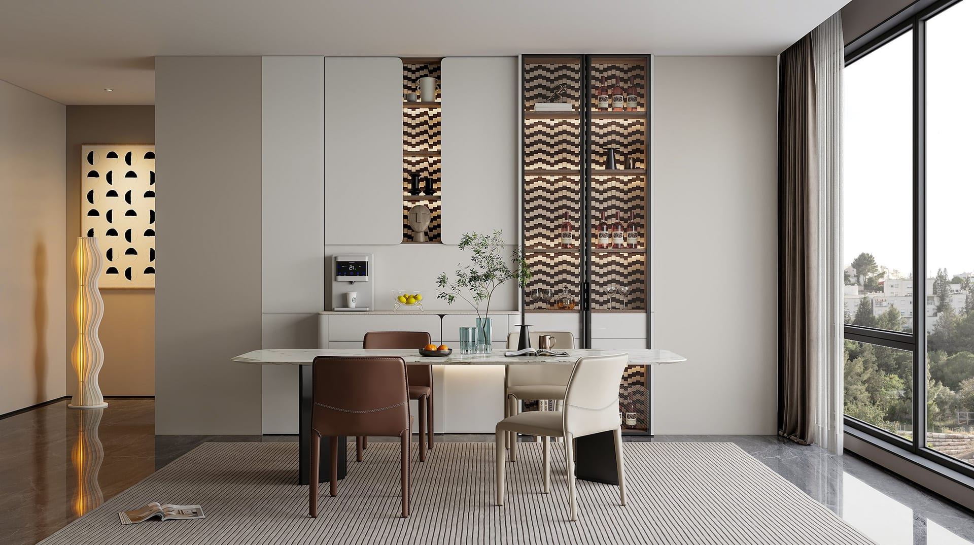 Tủ buffet phòng ăn MX150 – GoldenHome